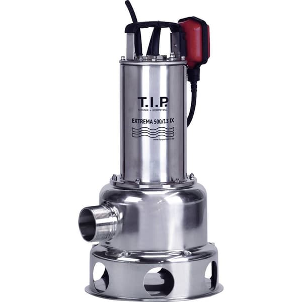 T.I.P. - Technische Industrie Produkte Extrema 300/10 IX 30072 Smutsvattenpump dränkbar 19500 l/h 10.5 m Svart, Rostfritt stål