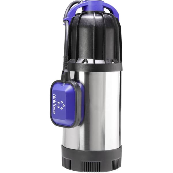 Renkforce 1519501 Tryckpump dränkbar med säkerhetsplugg 6500 l/h 30 m
