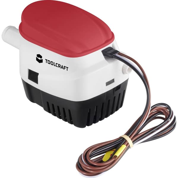 TOOLCRAFT TO-7159128 Lågspänningspump dränkbar 2839 l/h 12 V/DC