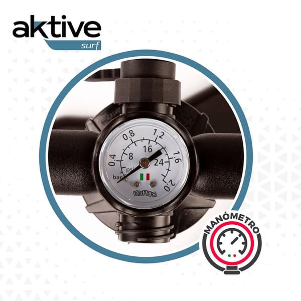 Aktive Ilmapumppu 30 Psi Hopeinen