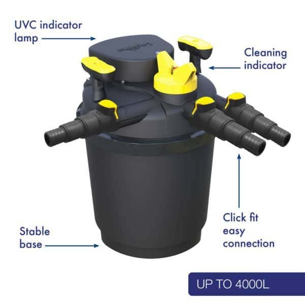 Laguna Uv Pressure Flo 4000 Uvc Dammfilterhuvud