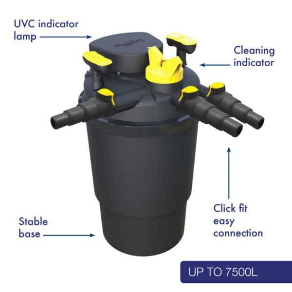 Laguna Uv Pressure Flo 7500 Uvc Dammfilterhuvud