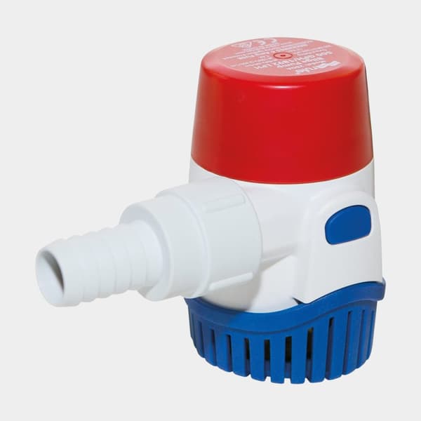 Dränkbar elektrisk länspump Rule 500 GPH (31 liter / minut), 12 V, automatisk driftstart, utan nivåvakt