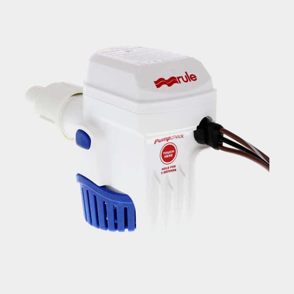 Dränkbar elektrisk länspump Rule Mate 800B GPH (50.4 liter / minut), 12 V, automatisk driftstart, med nivåvakt