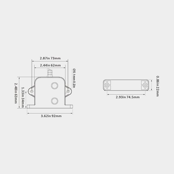 Nivåvakt till elektrisk länspump SEAFLO Electronic Float Switch, 12V/24V, 20/10 A