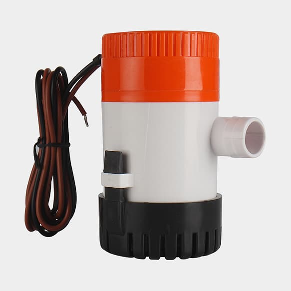 Dränkbar elektrisk länspump SEAFLO 01-500 GPH (31 liter / minut), 12V, manuell driftstart, utan nivåvakt
