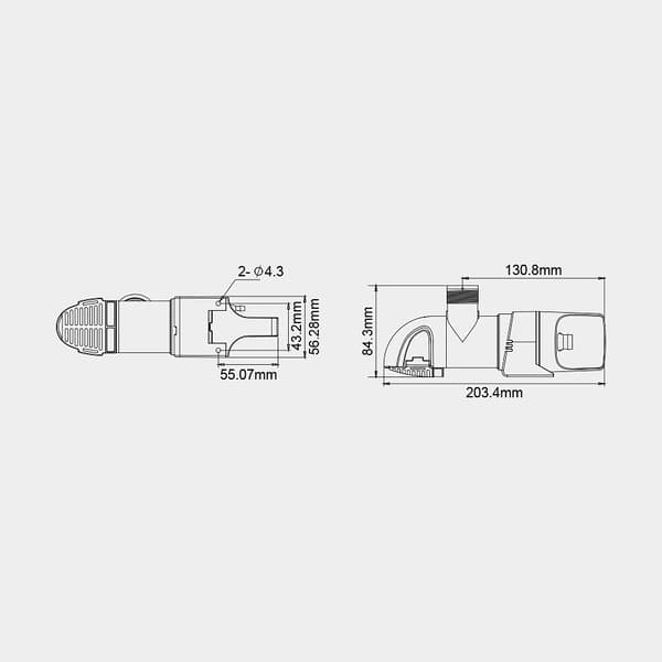 Dränkbar elektrisk länspump SEAFLO 14A-1100 GPH (69 liter / minut), 12V, automatisk driftstart, med nivåvakt