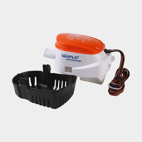 Dränkbar elektrisk länspump SEAFLO 06-600 GPH (37 liter / minut), 12V, automatisk driftstart, med nivåvakt