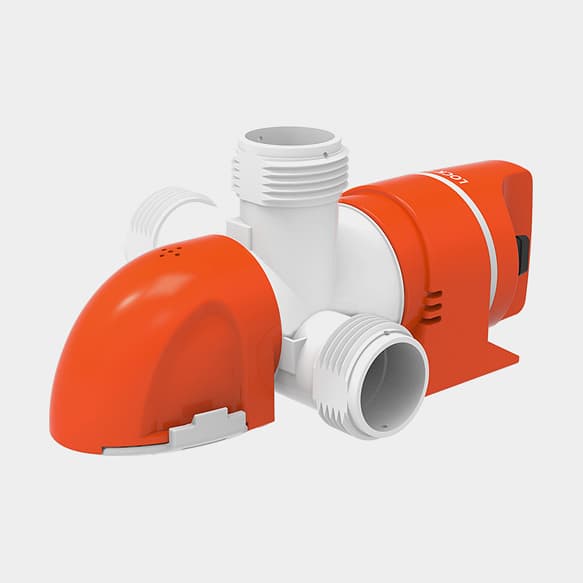 Dränkbar elektrisk länspump SEAFLO 14B-800 GPH (50 liter / minut), 12V, automatisk driftstart, utan nivåvakt