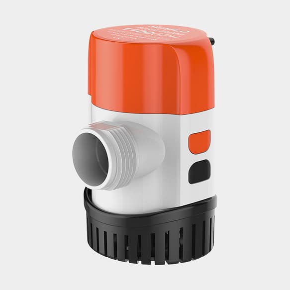 Dränkbar elektrisk länspump SEAFLO 13A-800 GPH (50 liter / minut), 12V, manuell driftstart, utan nivåvakt