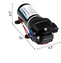 Miniatyrbild 7 av 7: 12V 17 L/min 40PSI membran vattenpump med inbyggt termiskt skydd, enastående prestanda, säker och pålitlig, lätt att montera
