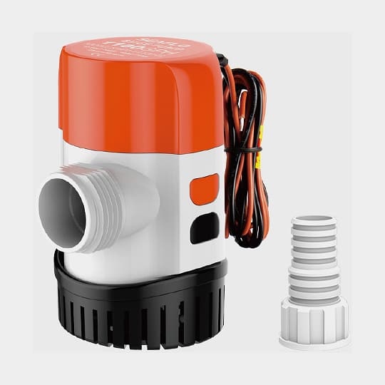 Dränkbar elektrisk länspump SEAFLO 13B-1100 GPH (69 liter / minut), 24V, automatisk driftstart, utan nivåvakt