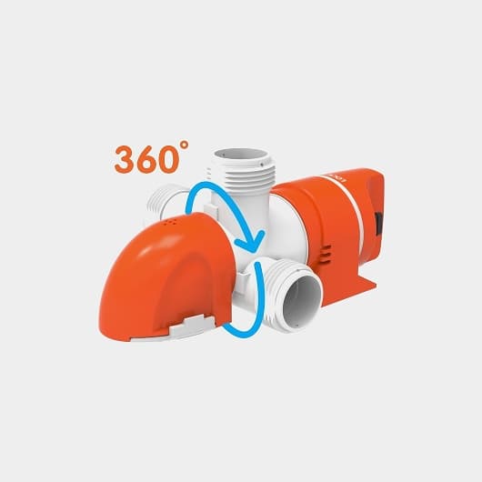 Dränkbar elektrisk länspump SEAFLO 14C-1100 GPH (69 liter / minut), 24V, manuell driftstart, utan nivåvakt