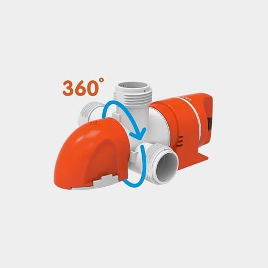 Dränkbar elektrisk länspump SEAFLO 14C-800 GPH (50 liter / minut), 24V, manuell driftstart, utan nivåvakt