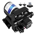 Miniatyrbild 1 av 8: 4 GPM 12V vattenmembranpump med inbyggd backventil och termiskt skydd, 1/2" NPT inlopp/utlopp, avtagbart filter, lätt och bärbar