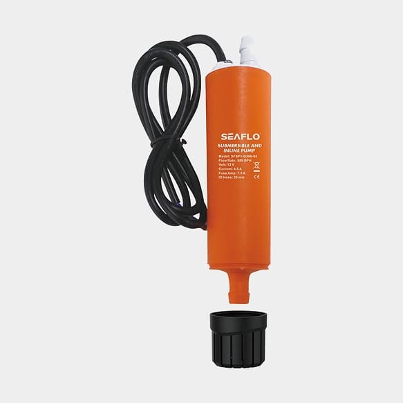Dränkbar elektrisk pentrypump SEAFLO Submersible and Inline Pump, 12 V, 17 l/min, 1/2" (13 mm) slang