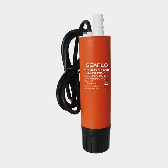 Dränkbar elektrisk pentrypump SEAFLO Submersible and Inline Pump, 12 V, 31.5 l/min, 3/4" (19 mm) slang