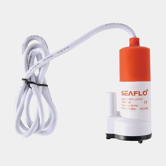 Dränkbar elektrisk pentrypump SEAFLO Low Voltage Submersible Pump, 12 V, 12 l/min, 1/2" (13 mm) slang