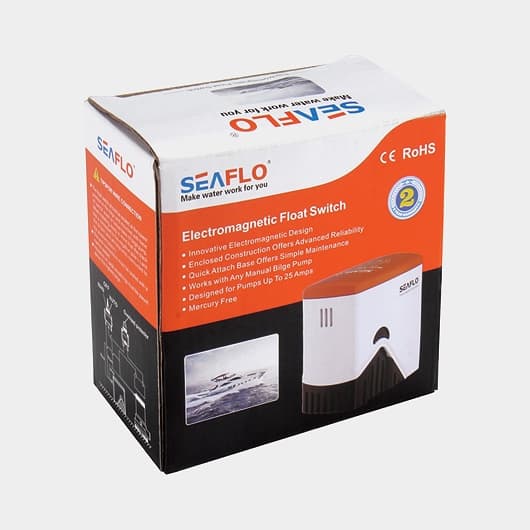 Nivåvakt till elektrisk länspump SEAFLO 05 Electromagnetic Float Switch, 12V, 25 A