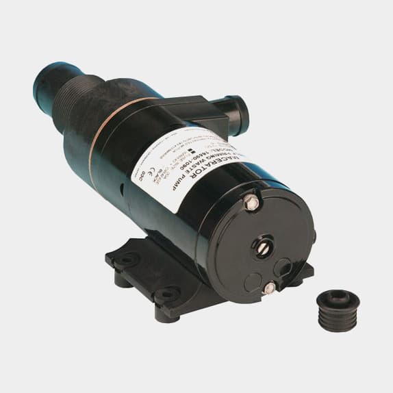 Maceratorpump / tömningspump Jabsco Macerator 18590-2092, 12 V, 45 l/min, 1 1/2" (38 mm) slang / 1 1/2" NPT till 1" (25 mm) slang