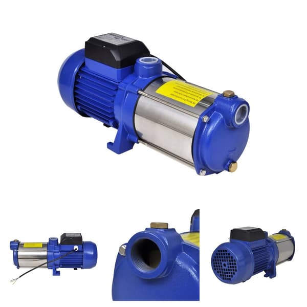 The Living Store jetpumpe 1300 W 5100 l/t. blå -  Vandings-, sprinkler- & forstærkerpumper