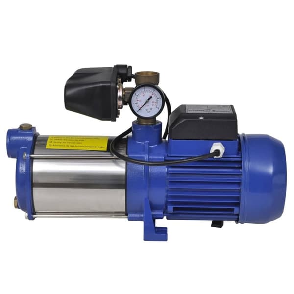 Vesipumppu Mittarilla 1300 W 5100 L/t Sininen -  Kastelu-, sadetin- & apupumput