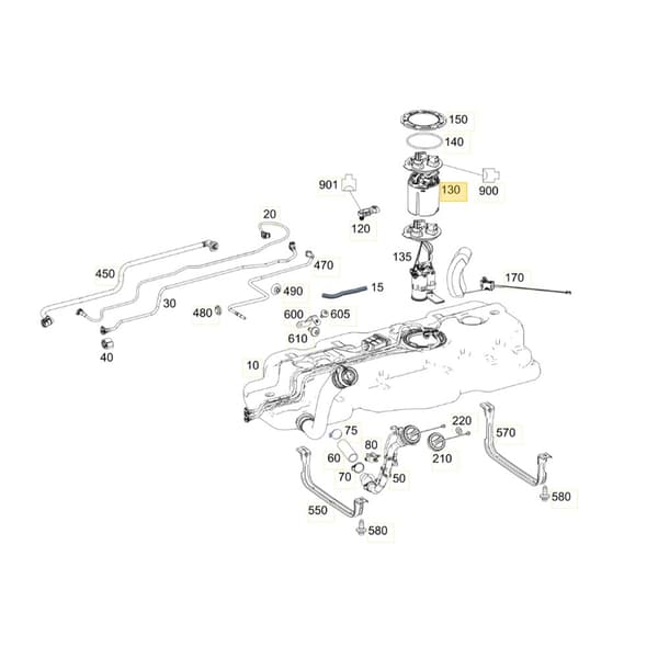 A4474706500 A4474700694 BRÄNSLEPUMP MERCEDES-BENZ VITO W447 2.0B
