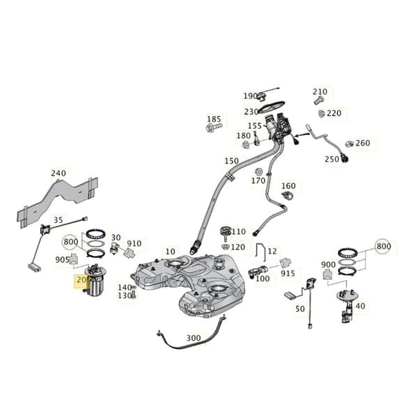 A1664702994 POLTTOAINEPUMPPU 2.1D 3.0D MERCEDES W166 X166
