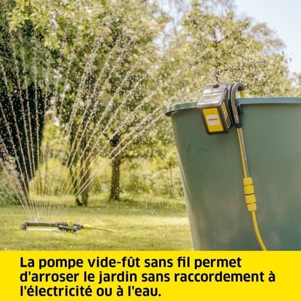 Batteridrevet tøndepumpe KARCHER BP 2.000-18 (Leveres uden batteri eller oplader)