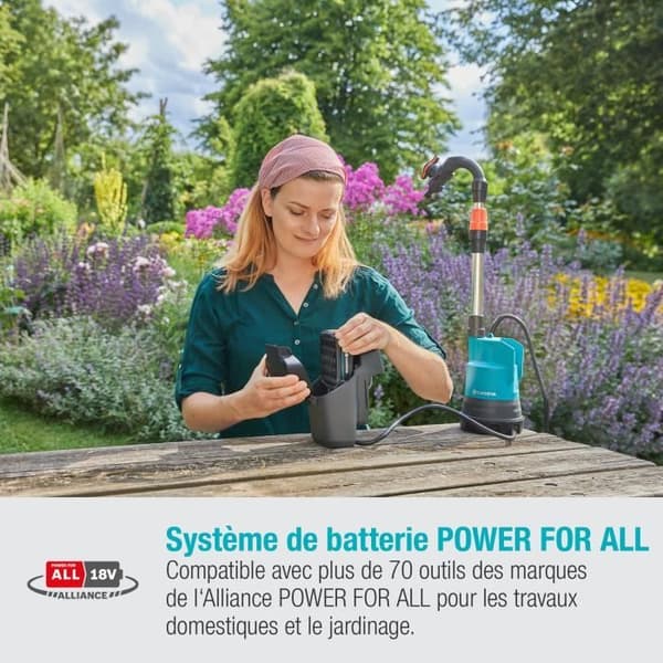 GARDENA Regnvattenpump 2000/2 18V P4A utan batteri