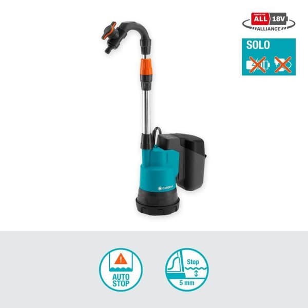 GARDENA Regnvattenpump 2000/2 18V P4A utan batteri