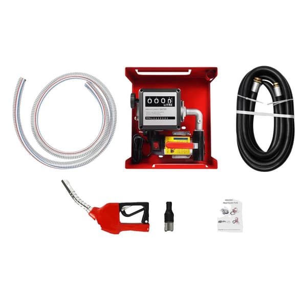 Självprimande dieselpump, 45 L/min flödeskapacitet, 200W effekt, 230V spänning,Röd