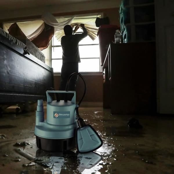 Källardräneringspump - EKKO PUMPS - PAC82 - För klart vatten - 200 W - Utrustad med flottör