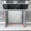 Miniatyrbild 2 av 4: TD® Rostfritt stål Oljeblockerande Kök Induktionsspis Gasspis Högtemperaturbeständig förtjockad sköld