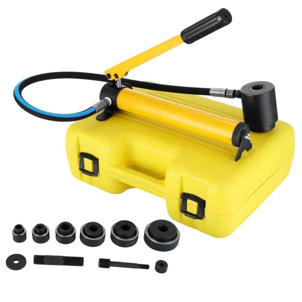 22-60mm 10ton högeffektiv manuell hydraulisk hålslag med 6 stansar,för stålplåt