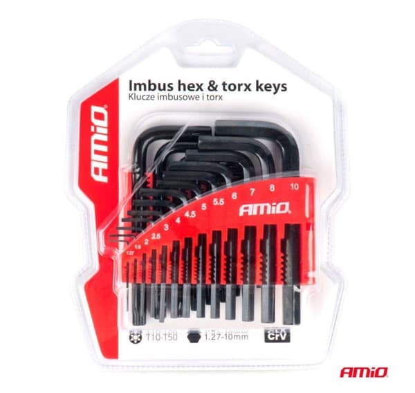 22-osainen TORX HEX avainsarja, CRV