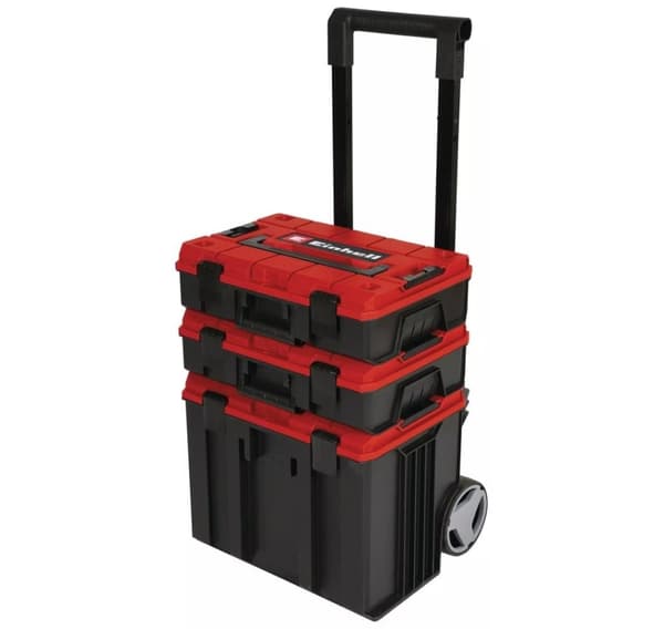 Einhell, E-Case Tower Værktøjskassesæt med hjul, 3 stk, 4540015