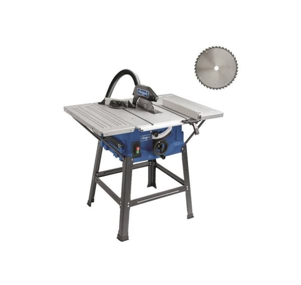 Savbænk HS100S, på ben + ekstra savklinge, Scheppach