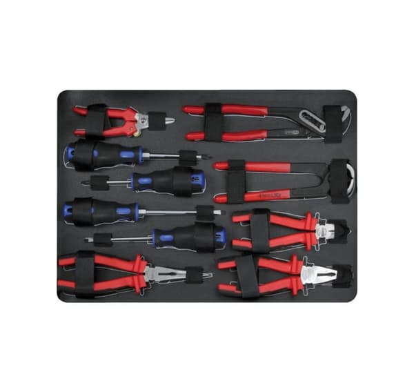 Universal verktygssats 1/4´´+1/2´´ 127 delar, KS Tools