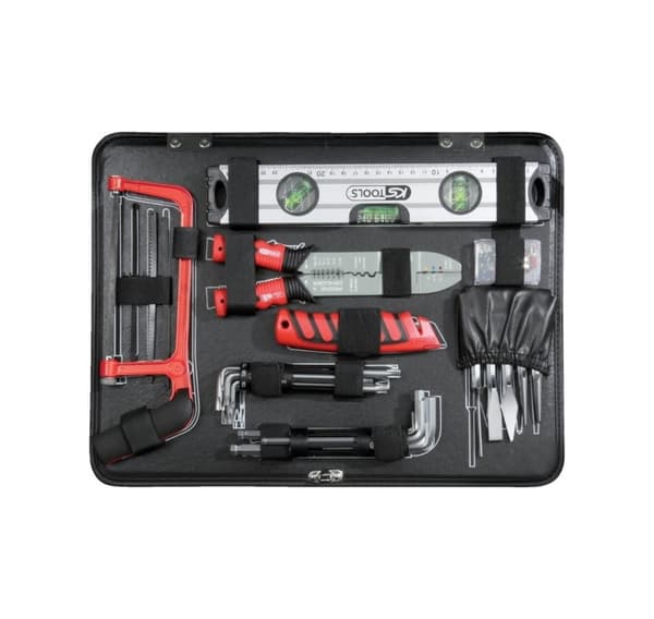 Universal verktygssats 1/4´´+1/2´´ 127 delar, KS Tools