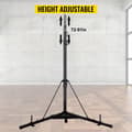 Miniatyrbild 5 av 9: 60kg last 230cm höjd vikbar tung fristående boxningssäcksställ med stabil triangulär bas, premium järnmaterial, justerbar höjd