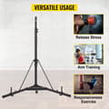 Miniatyrbild 8 av 9: 60kg last 230cm höjd vikbar tung fristående boxningssäcksställ med stabil triangulär bas, premium järnmaterial, justerbar höjd