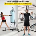 Miniatyrbild 2 av 9: 60kg last 230cm höjd vikbar tung fristående boxningssäcksställ med stabil triangulär bas, premium järnmaterial, justerbar höjd