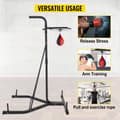 Miniatyrbild 2 av 8: 2 i 1 60kg kapacitet vikbart fristående boxningsväska stativ, unisex, justerbar höjd, stabil design, bred användning