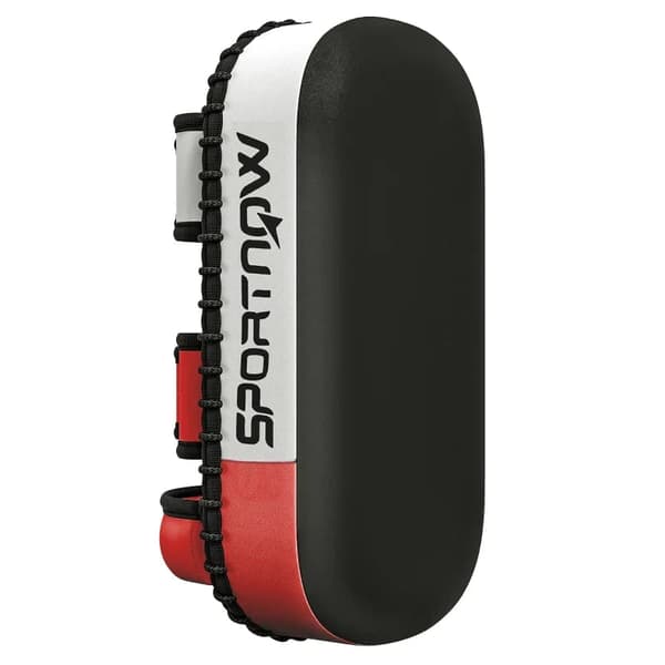 Rootz - Kick Pad - Nyrkkeilysäkki - Muay Thai - Potkunyrkkeily - Keinonahkainen päällinen - 0,4 Kg - Keinonahka - Musta - Punainen - Valkoinen - 38 x