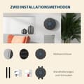 Miniatyrbillede 5 af 10: Rootz Musikboksemaskine - Væghængende fitnesstræner - Bluetooth-boksesæk - Kunstlæder - 40 cm x 40 cm x 7,5 cm