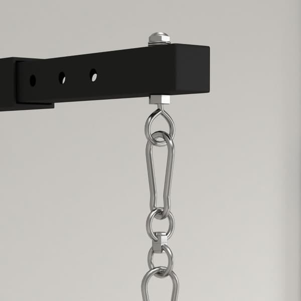 Rootz-hålsäckshållare - Väggfäste - Justerbar längd - Stålram - 360° roterande krok - Stabilitet - 45-65cm x 12cm x 20cm