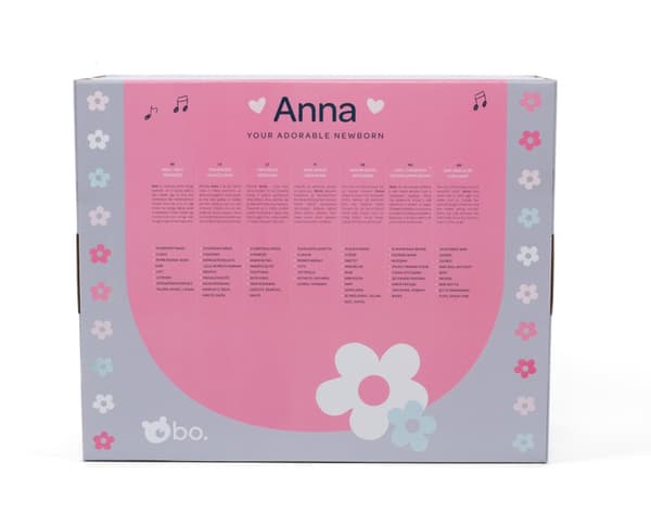 bo. Interactive baby doll Anna, 42 cm