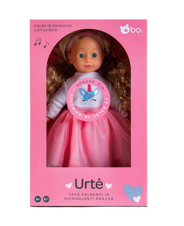 bo. Interactive doll "Urte" (speaks Lithuanian language), 40 cm