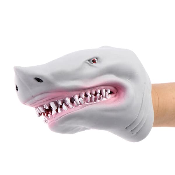 Hånddukke Haj Hoved - Dukke 17cm